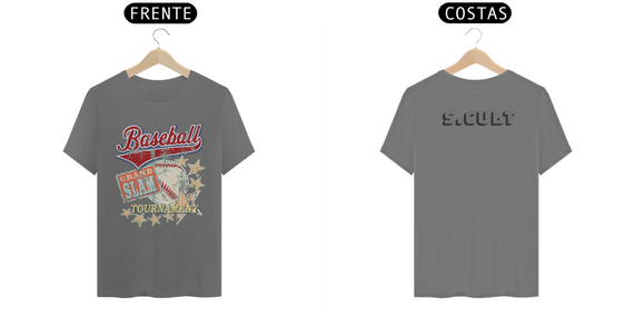 T-Shirt Estonada- Coleção Streetwear- Estampa Baseball