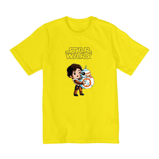 Nome do produtoColeção Star Wars - Camiseta infantil 02 a 08 anos - Droide e Lucky 