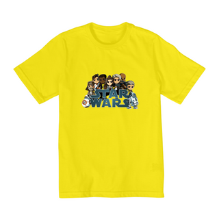 Nome do produtoColeção Star Wars - Camiseta infantil 02 a 08 anos - Personagens