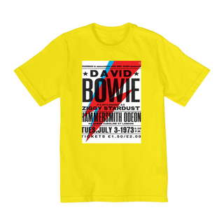 Nome do produtoCamiseta Infantil 10 a 14 anos - Bandas - David Bowie