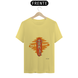 T-Shirt Estonada- Coleção Verão - Estampa Caveira relex na prancha