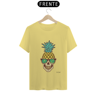 T-Shirt Estonada- Coleção Verão - Estampa Abacaxi Caveira