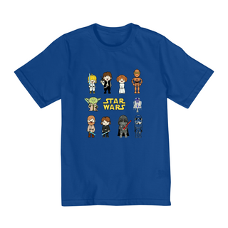 Nome do produtoColeção Star Wars - Camiseta infantil 02 a 08 anos - Personagens