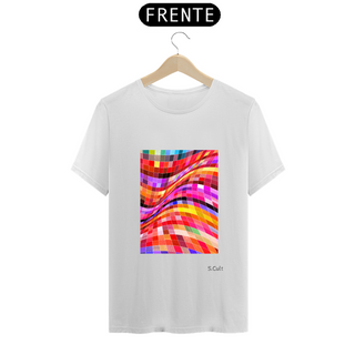 T-Shirt Coleção Abstrato Colors - Estampa Quadrilhos Coloridos