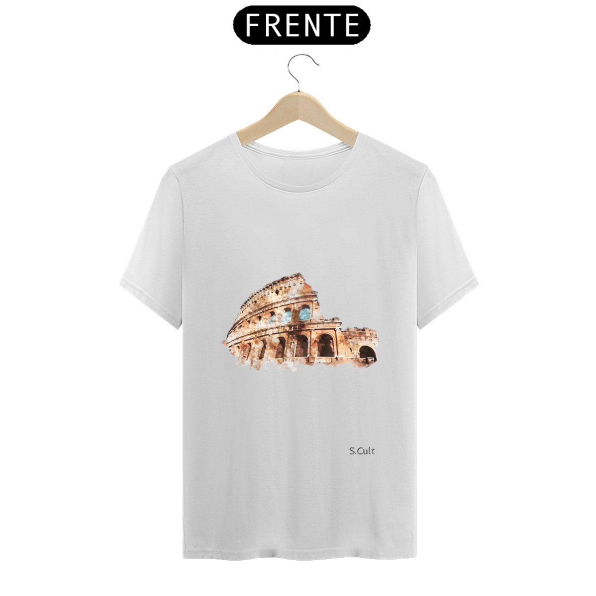 Nome do produto: T-Shirt Coleção Abstrato Colors - Coliseu de Roma