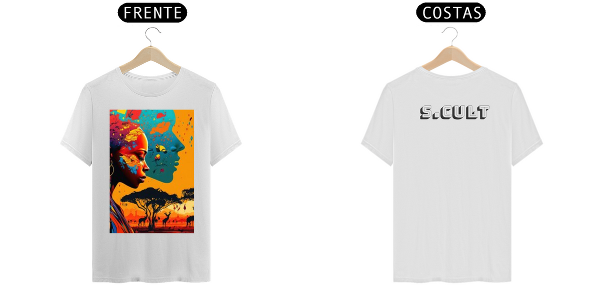 Nome do produto: T-Shirt Prime - Coleção Etnias- Africanas