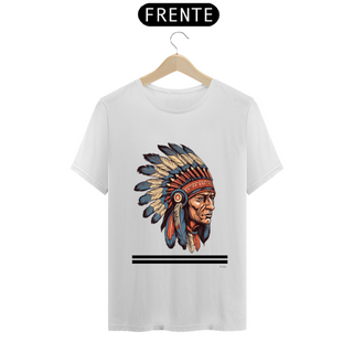 T.Shirt Coleção Etnias- Ref.Nativo Americano Indio Nativo Americano