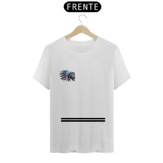 T.Shirt Coleção Etnias- Ref.Nativo Americano - Logo Nativo Caveira