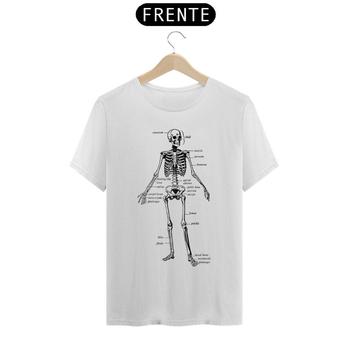 Nome do produto: T.Shirt Coleção Caveiras- Estampas Caveira Corpo Humano