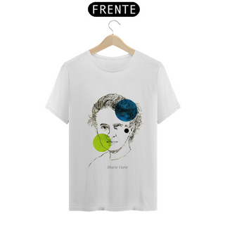 Nome do produtoT-Shirt Prime - Coleção cientista maluco - Marie Curie
