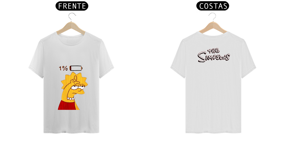 Nome do produto: T.Shirt Prime - Coleção The Simpsons - Lisa Simpson Sem Paciência 