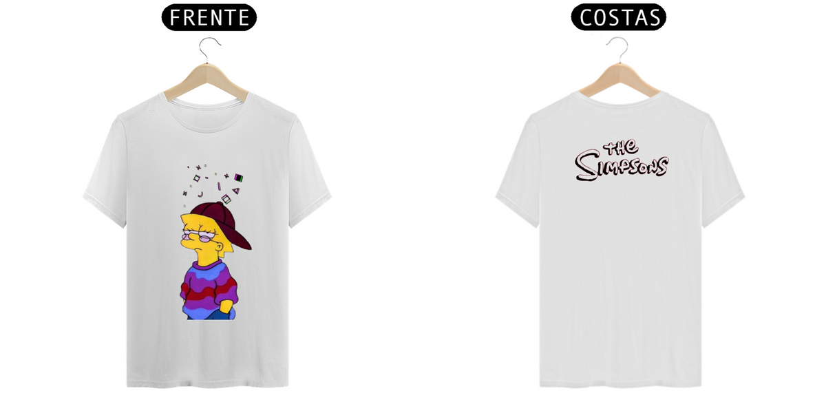 Nome do produto: T.Shirt Prime - Coleção The Simpsons - Lisa Simpson \