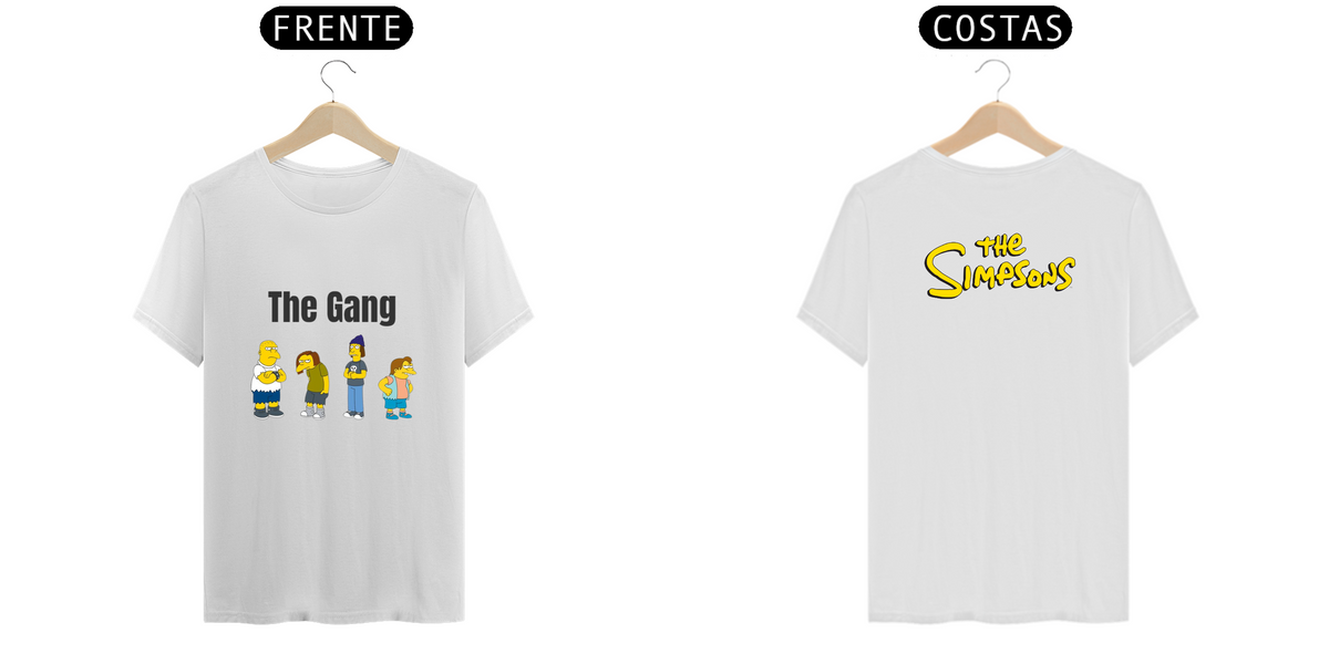 Nome do produto: T.Shirt Prime - Coleção The Simpsons - Estampa The Gang