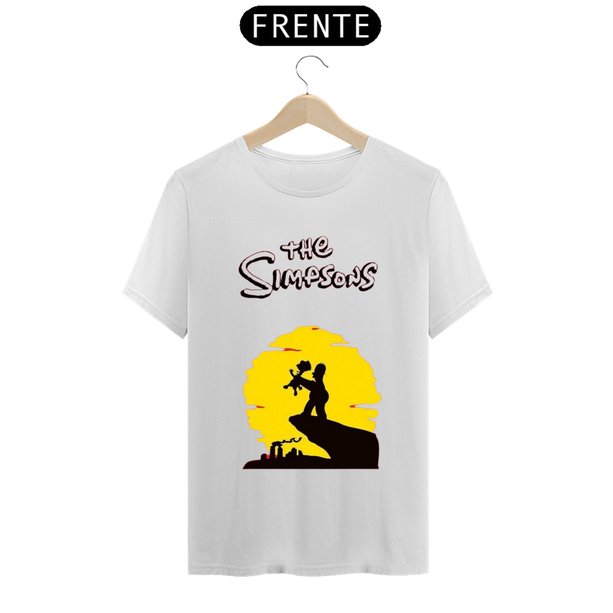 Nome do produto: T.Shirt Prime - Coleção The Simpsons - Referência ao Clássico Rei Leão 