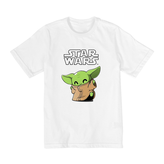 Coleção Star Wars - Camiseta infantil 02 a 08 anos - Yoda