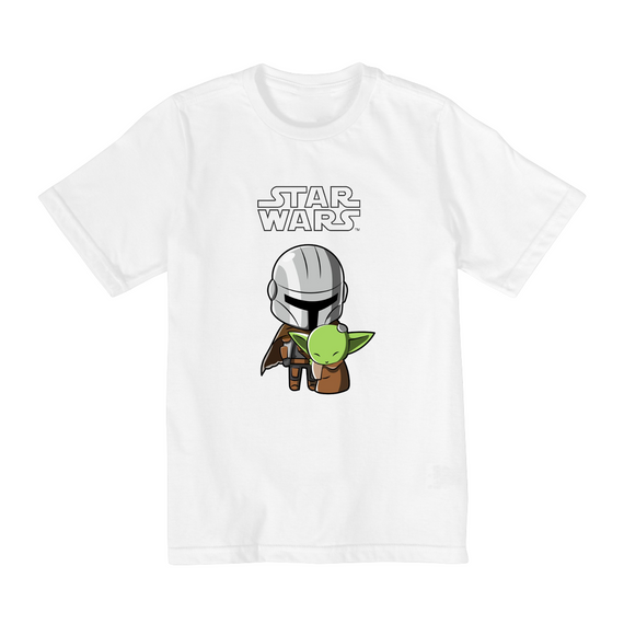 Coleção Star Wars - Camiseta infantil 02 a 08 anos - Yoda e 