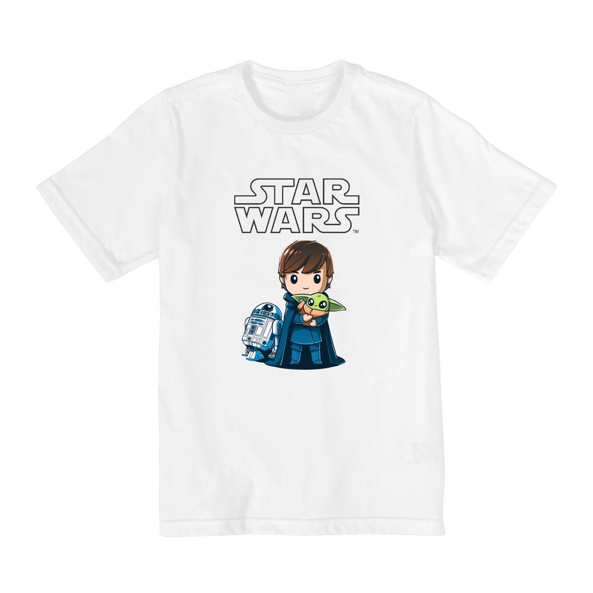 Nome do produto: Coleção Star Wars - Camiseta infantil 02 a 08 anos - Yoda e ...