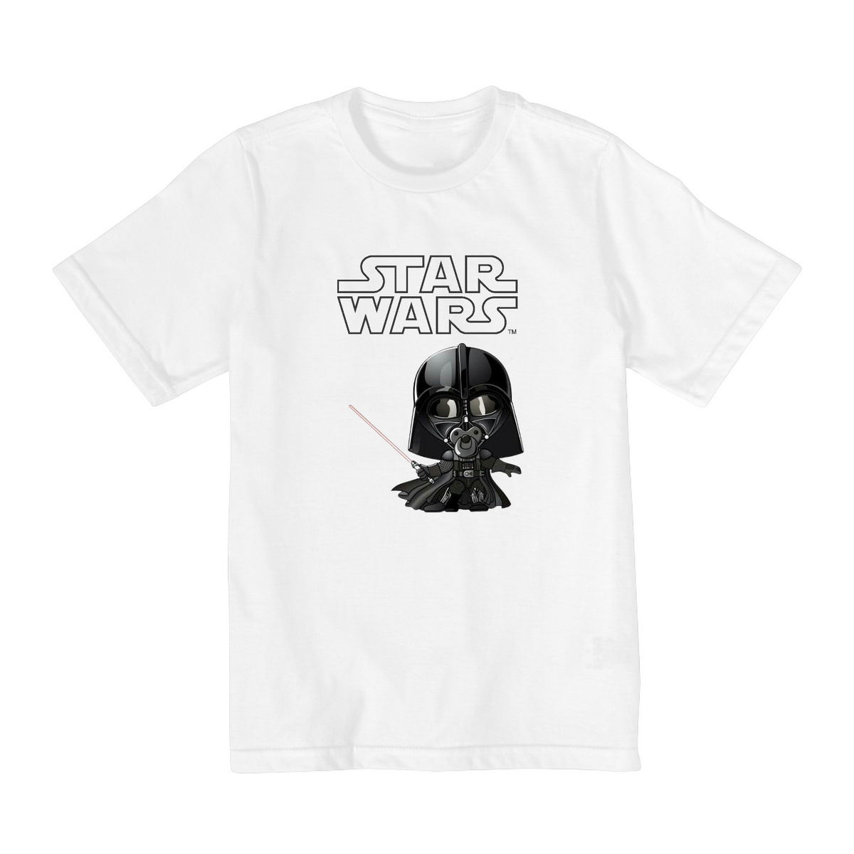 Nome do produto: Coleção Star Wars - Camiseta infantil 02 a 08 anos - Darth Vader Baby