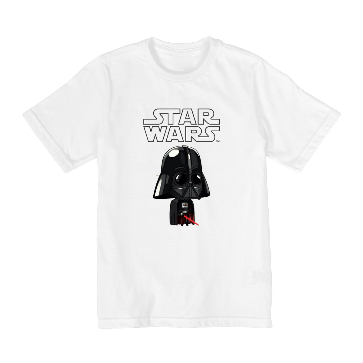 Nome do produto: Coleção Star Wars - Camiseta infantil 02 a 08 anos - Darth Vader 