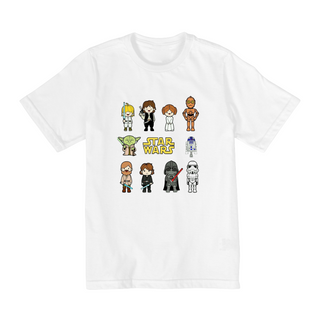 Nome do produtoColeção Star Wars - Camiseta infantil 10 a 14 anos - Personagens