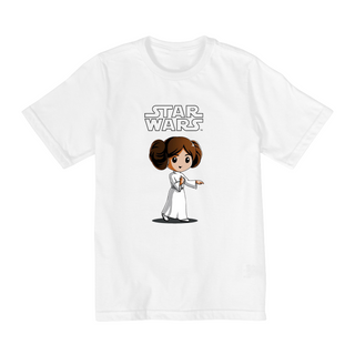 Nome do produtoColeção Star Wars - Camiseta infantil 10 a 14 anos - Princesa Leia
