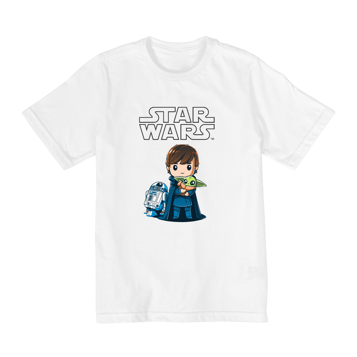 Nome do produto: Coleção Star Wars - Camiseta infantil 10 a 14 anos -