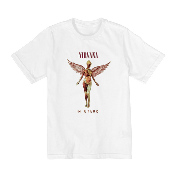 Camiseta Infantil 10 a 14 anos - Bandas - Nirvana In Utero