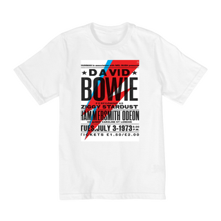 Nome do produtoCamiseta Infantil 10 a 14 anos - Bandas - David Bowie