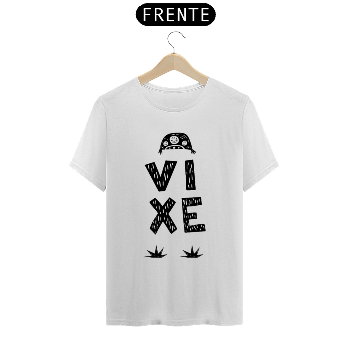 Nome do produto: T.Shirt Prime- Coleção Cordel - Estampa *VIXE*