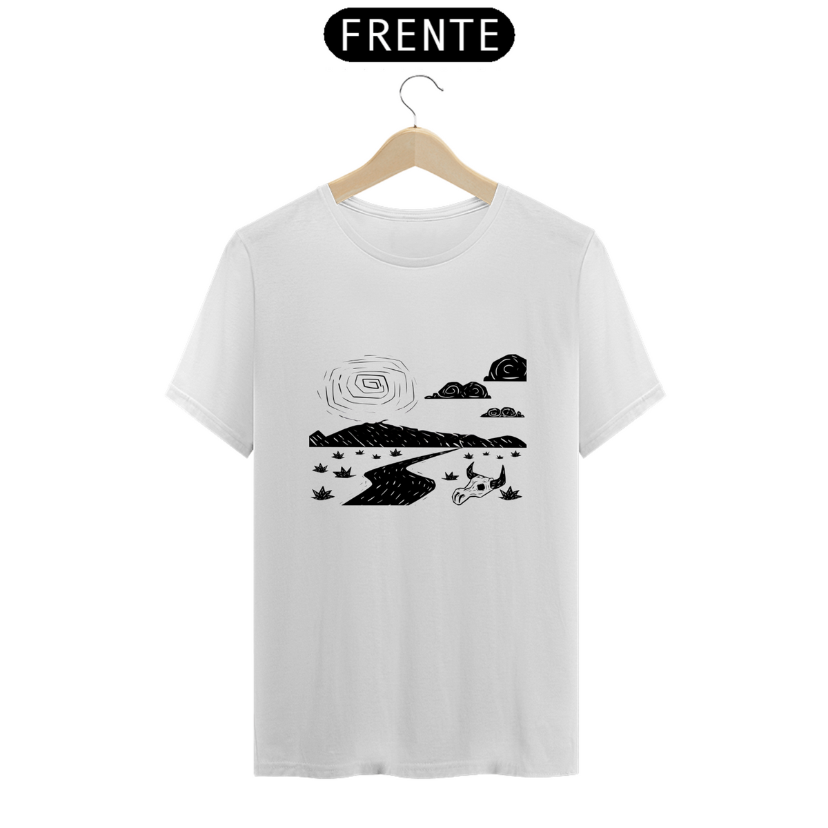 Nome do produto: T.Shirt Prime - Colecão Cordel - Estampa * Representa Deserto*