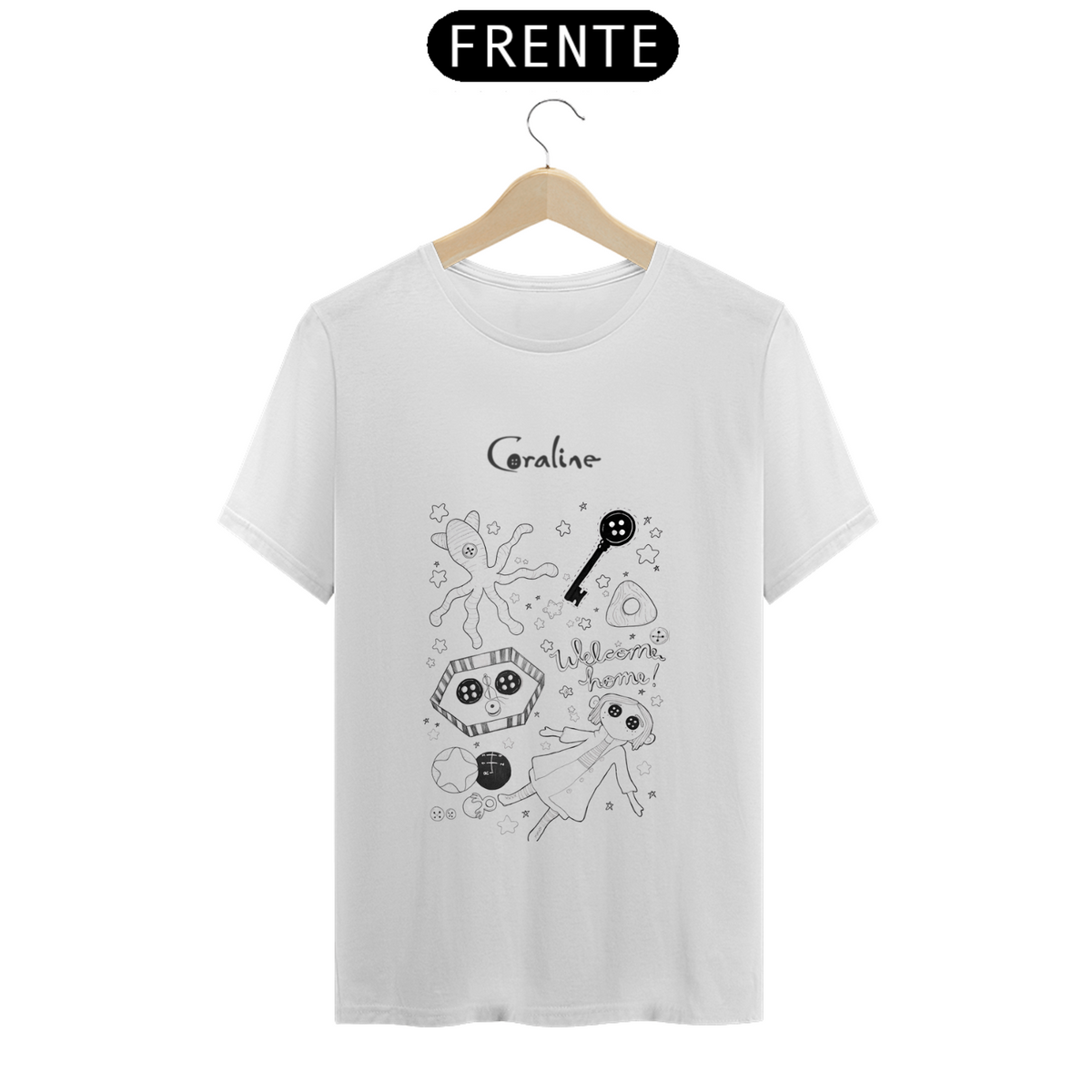 Nome do produto: T.Shirt Prime - Coleção Coraline 