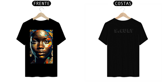 T-Shirt Prime - Coleção Etnias- Africanas - Beleza Africana