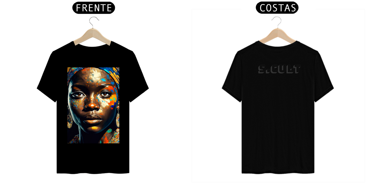 Nome do produto: T-Shirt Prime - Coleção Etnias- Africanas - Beleza Africana