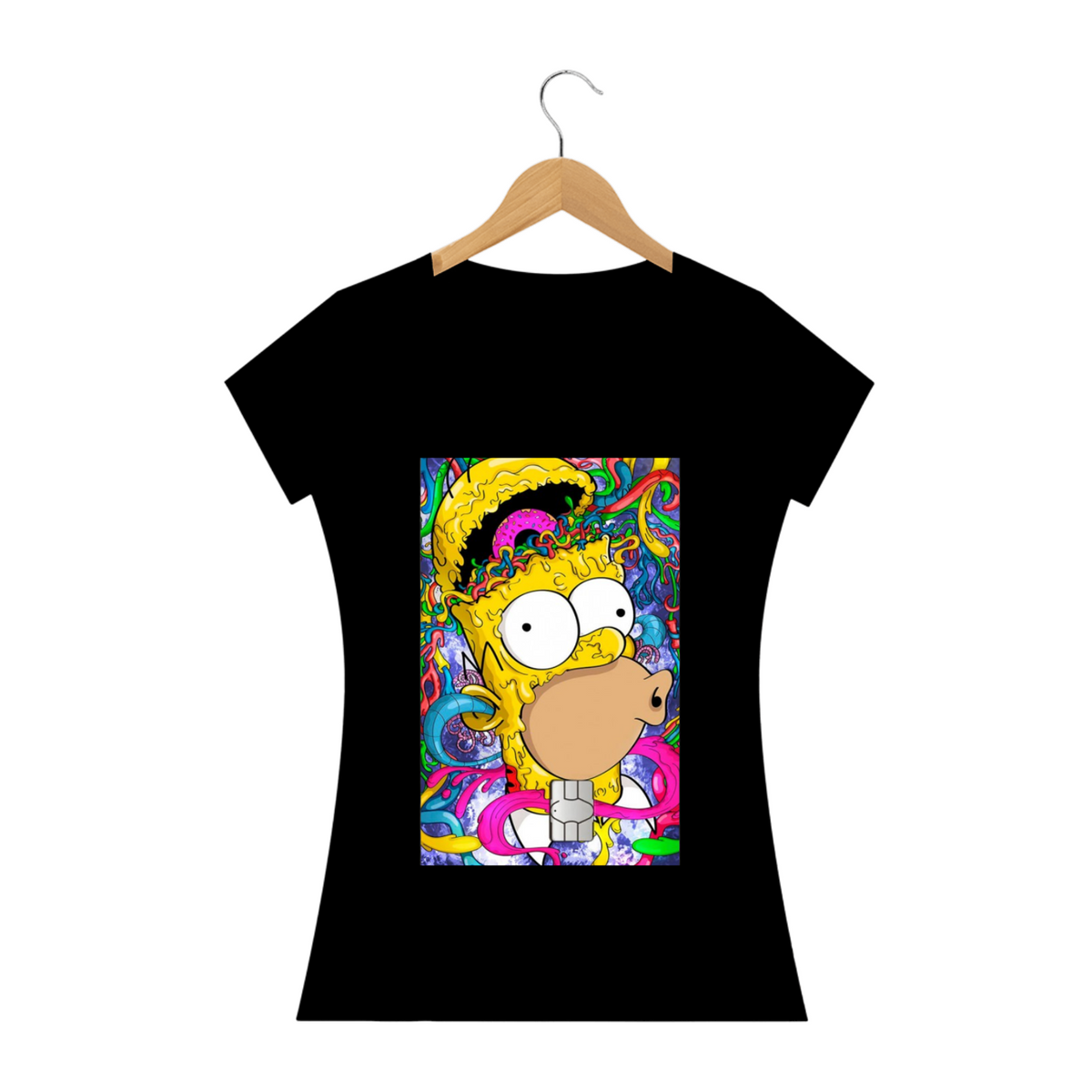 Nome do produto: Baby Long Prime -  Coleção The Simpsons - Homer Simpson Psicodélico