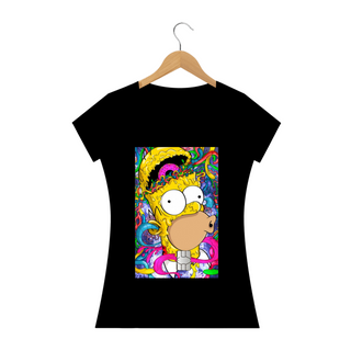 Baby Long Prime -  Coleção The Simpsons - Homer Simpson Psicodélico