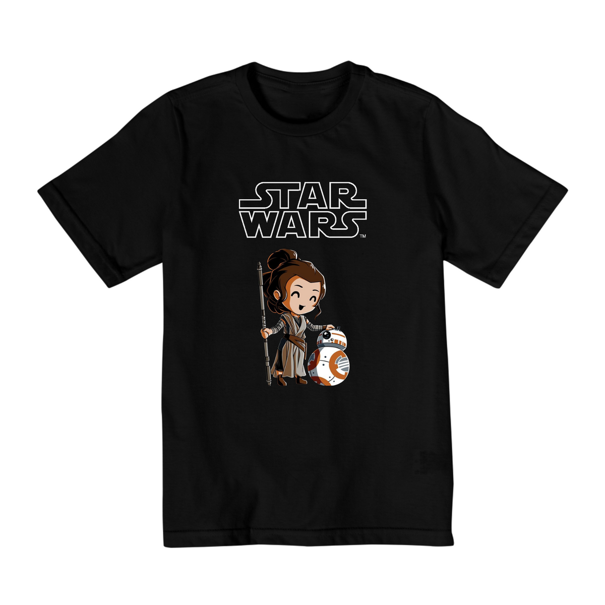Nome do produto: Coleção Star Wars - Camiseta infantil 02 a 08 anos - Droide e