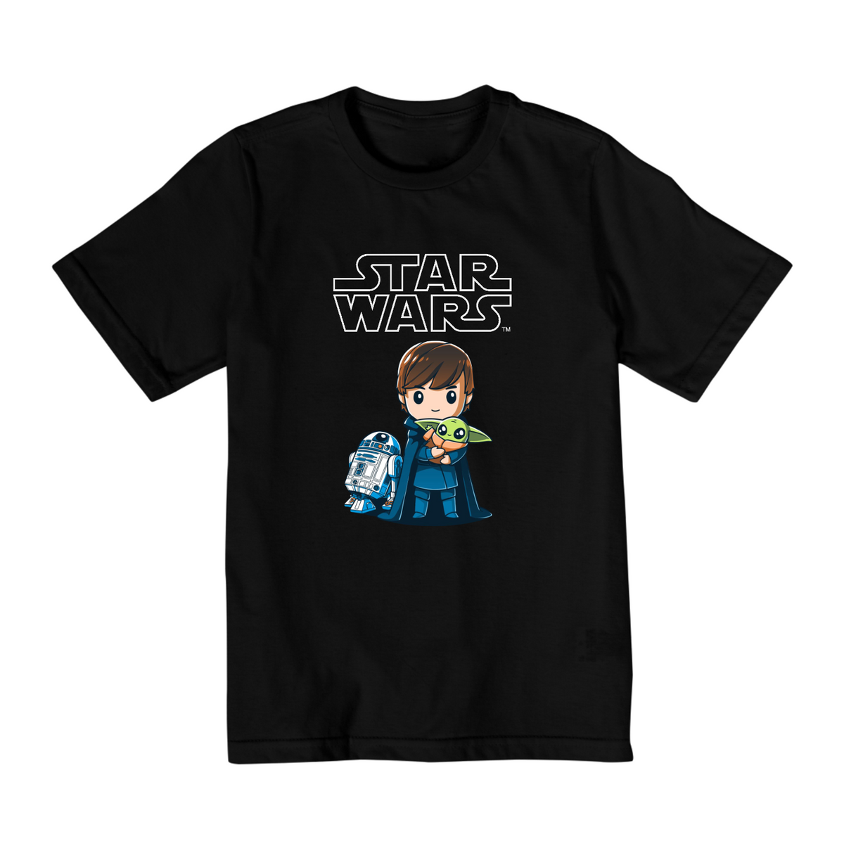 Nome do produto: Coleção Star Wars - Camiseta infantil 02 a 08 anos - 