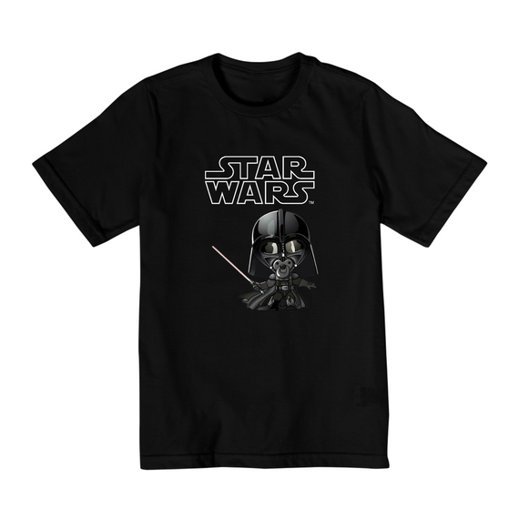Coleção Star Wars - Camiseta infantil 02 a 08 anos -  Darth Vader 