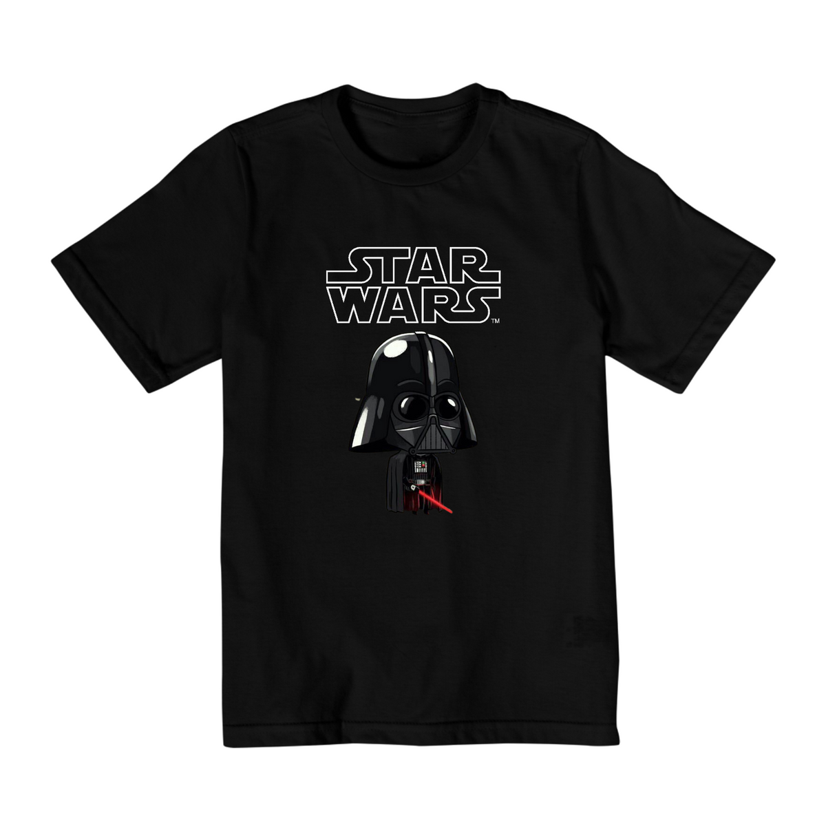 Nome do produto: Coleção Star Wars - Camiseta infantil 02 a 08 anos - Darth Vader 