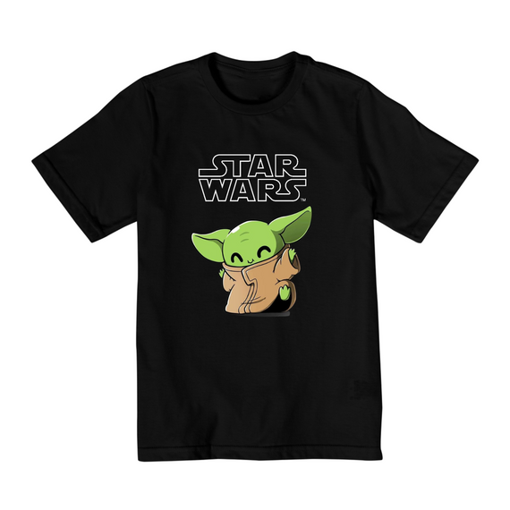 Coleção Star Wars - Camiseta infantil 02 a 08 anos - Yoda 