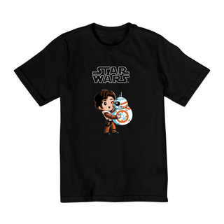 Nome do produtoColeção Star Wars - Camiseta infantil 02 a 08 anos - Droide e Lucky 