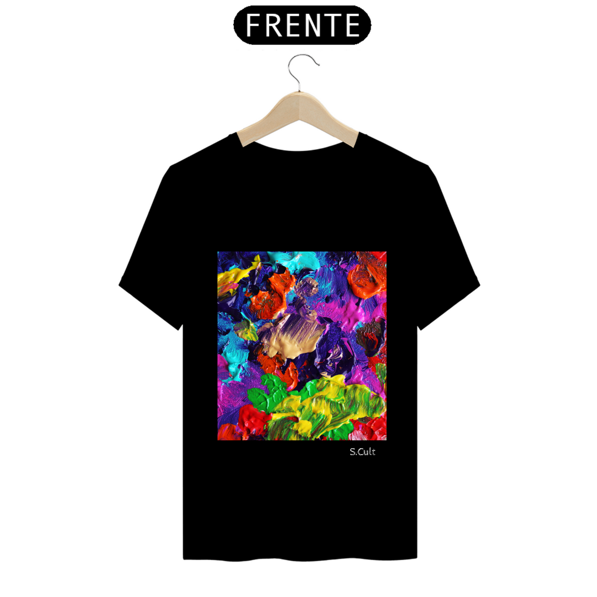 Nome do produto: T-Shirt Coleção Abstrato Colors- Estampa Pintura asbtrata colorida modelo a