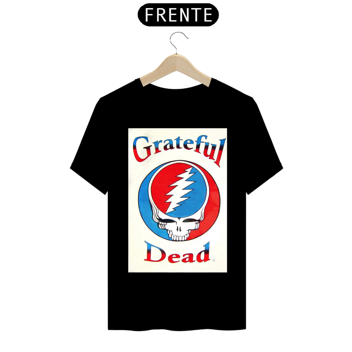 Nome do produto: T.Shirt Prime - Coleção Clássicos do Rock : Estampa Grateful Dead