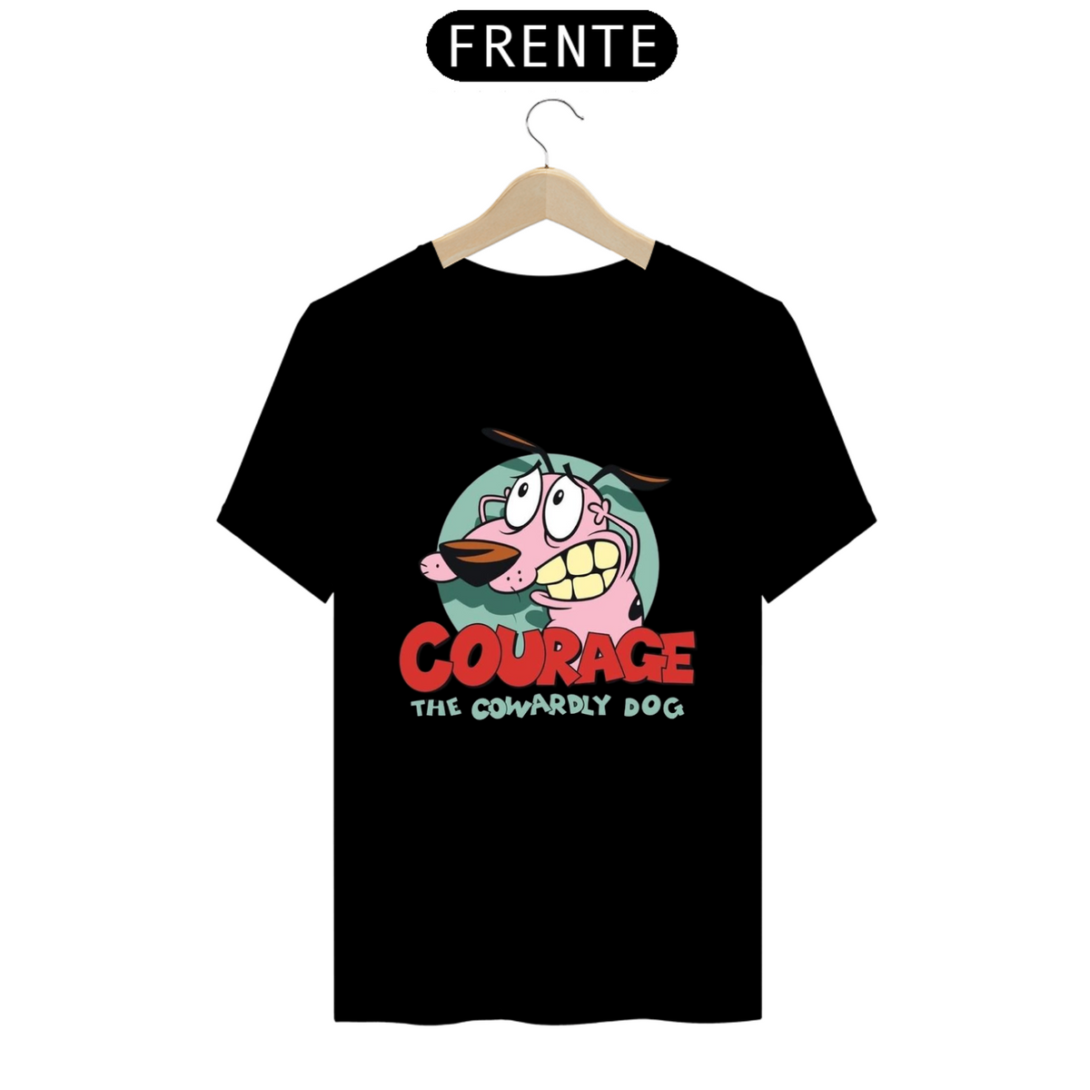 Nome do produto: T-Shirt Prime - Coleção Nostalgia - Coragem o cão covarde