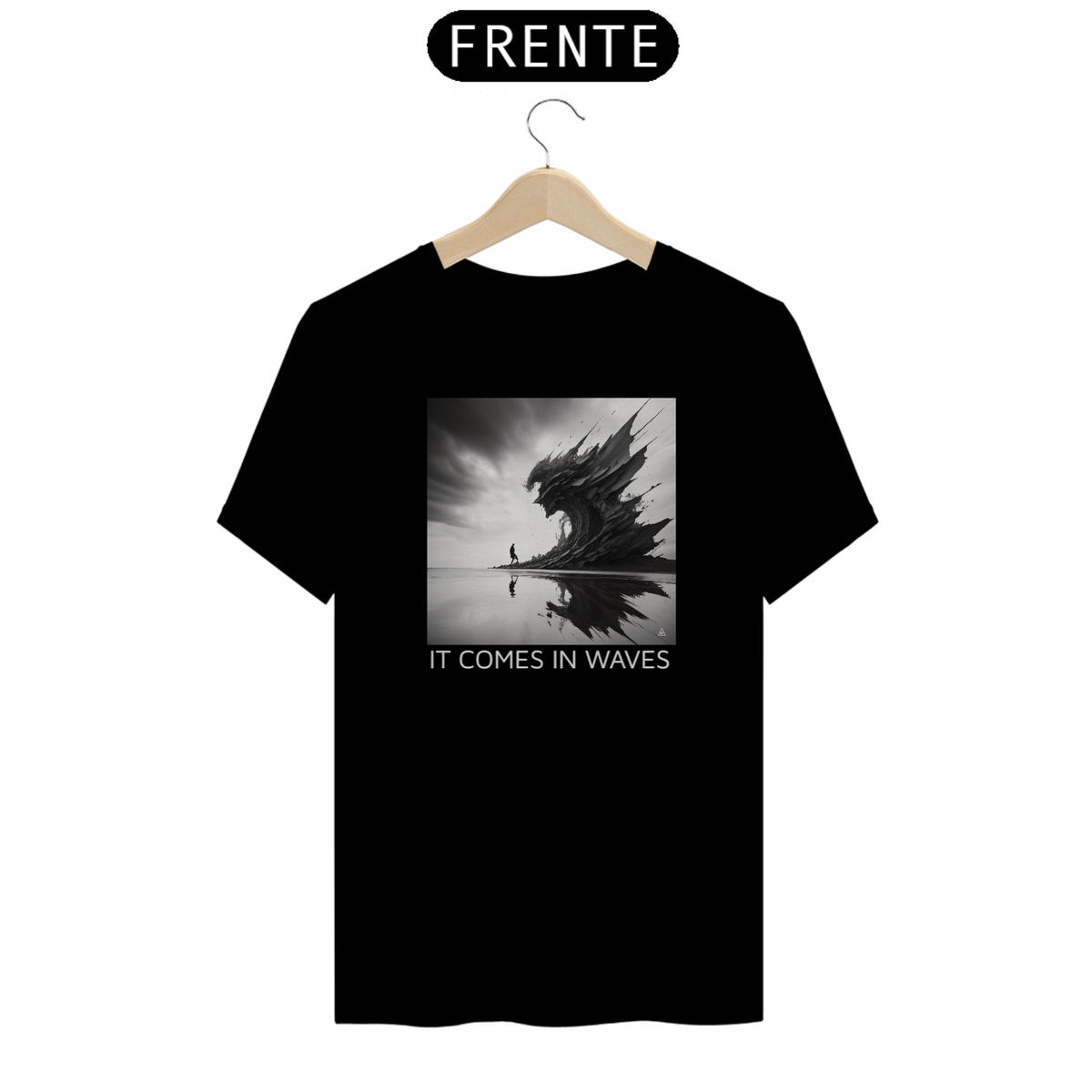 Nome do produto: Camiseta Premium - It Comes in Waves