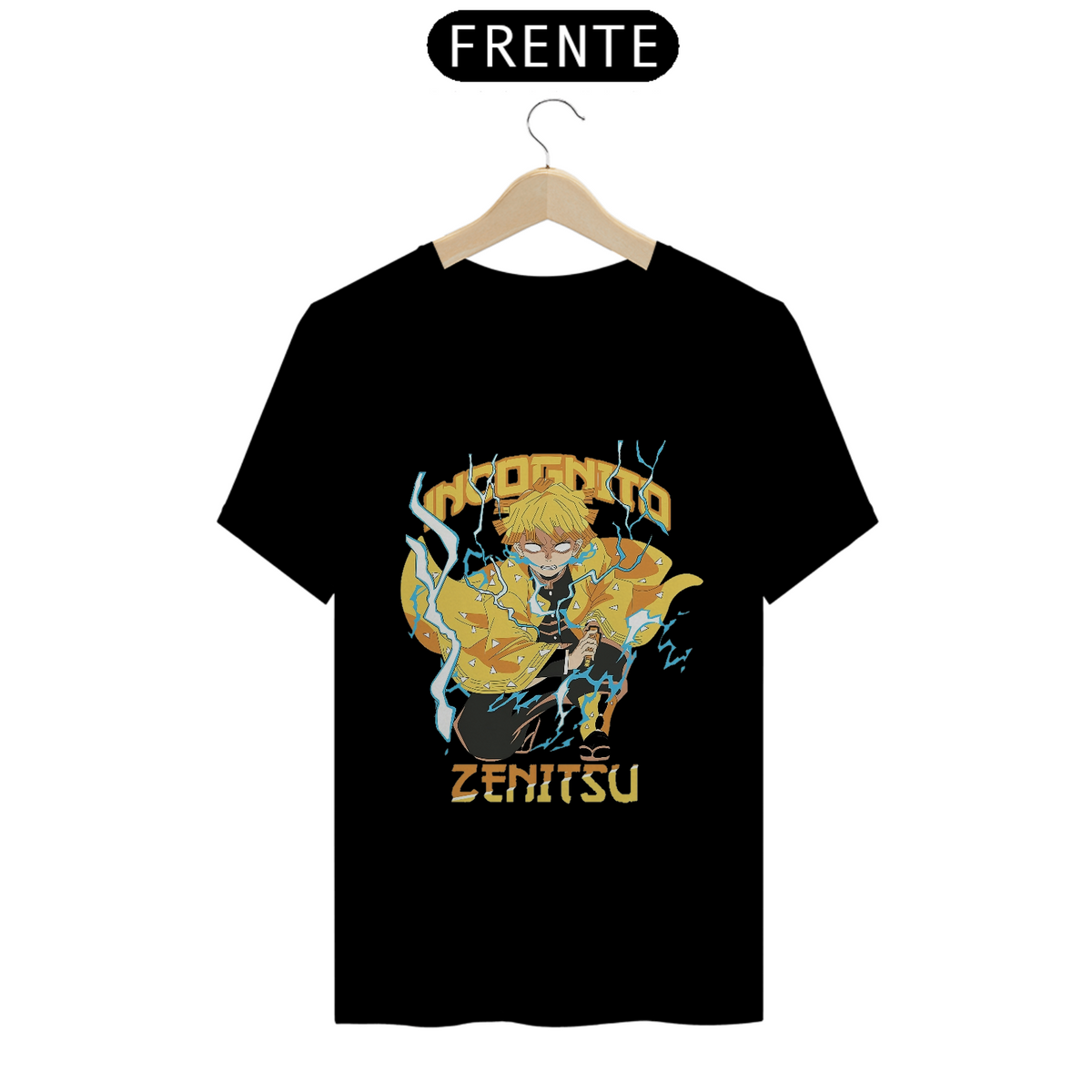 Nome do produto: Camiseta zenitsu | kimetsu no yaiba