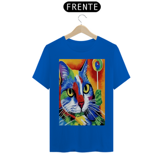 Nome do produtoCamisa Masculina Gato Colorido de Pirulito