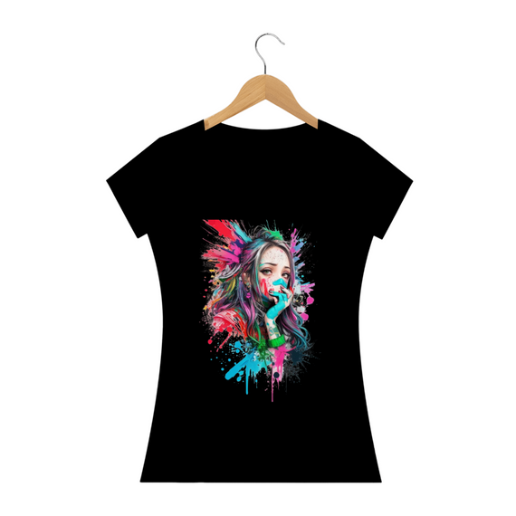 Camiseta Girl grafite