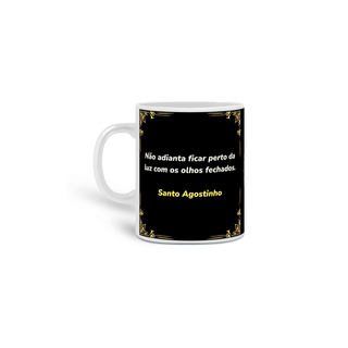 Nome do produtoCaneca Santo Agostinho: O Filósofo da Graça