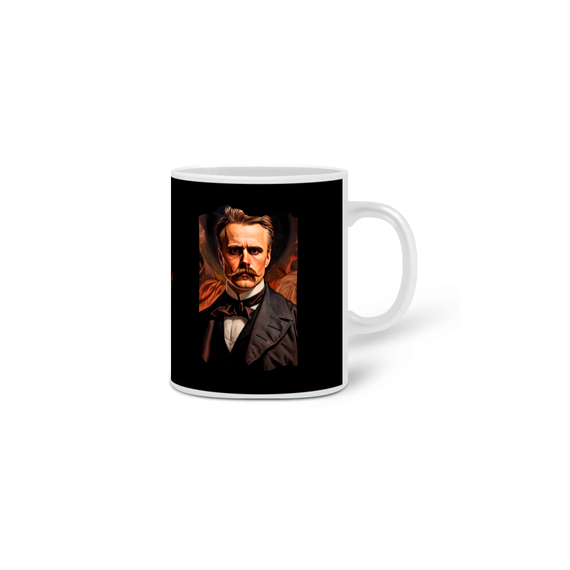 Caneca Friedrich Nietzsche: Além do Bem e do Mal